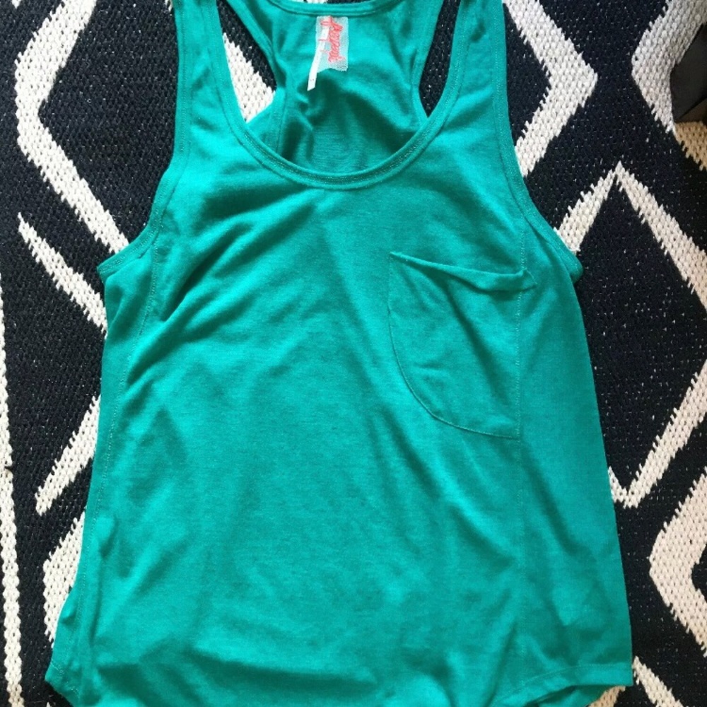 Free People Linen Blend Cute Back Tank Top sz S - Picture 8 of 8